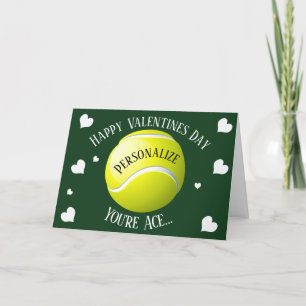 Funny Tennis You're Ace Valentines Holiday Card