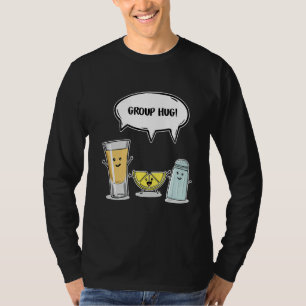 Funny Tequila Lemon Salt Group Hug Friends Gift T-Shirt