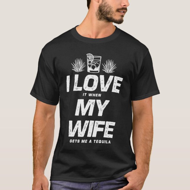 Funny Tequila Lover Drink Tequila T-Shirt (Front)