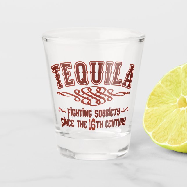 Funny TEQUILA Shot Glass (Front)