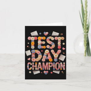 Funny test day champion mode on history science card