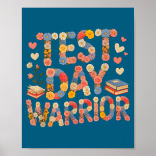 Funny test day warrior bruh science math countdown poster