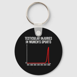 Funny Testicular Injuries In Womens Sports Key Ring