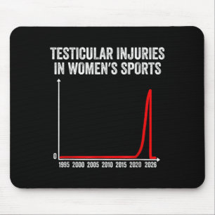 Funny Testicular Injuries In Womens Sports Mouse Pad