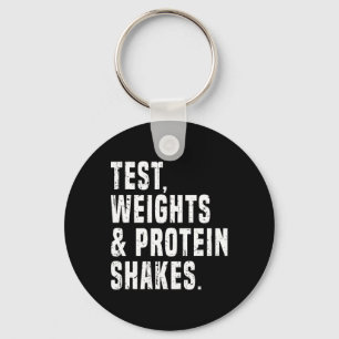 Funny Testosterone Test Steroid Humour Bodybuildin Key Ring