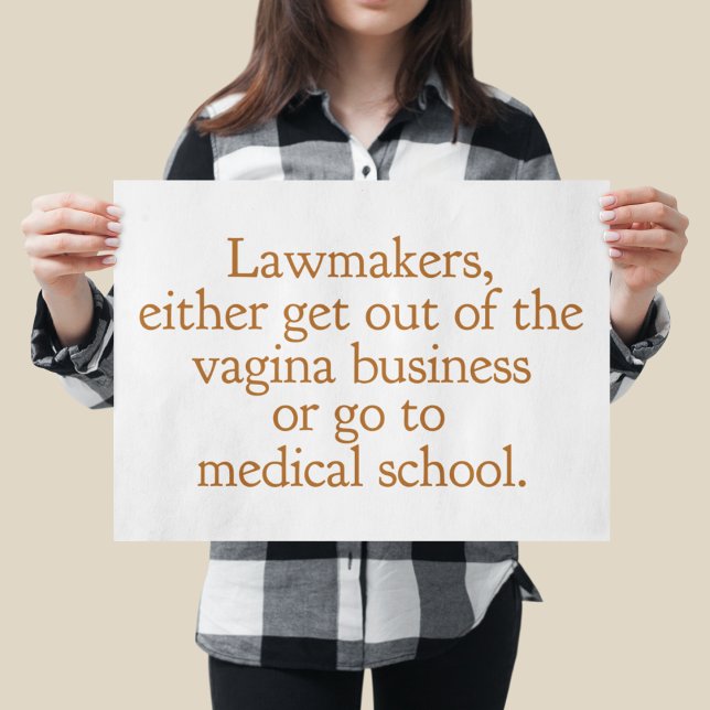 Funny Texas Abortion Laws Pro Choice Political Poster (Creator Uploaded)