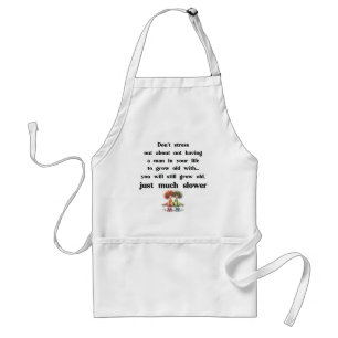 Funny text about women and men standard apron