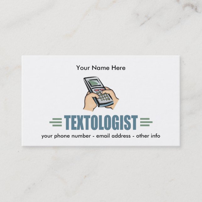 Funny Texting Business Card (Front)