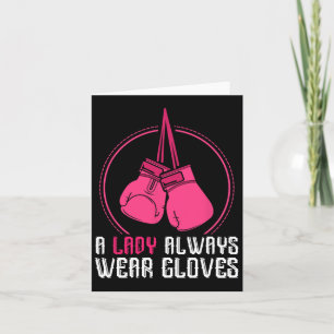 Funny Thai Boxing Women Gift Muay Thai  Card