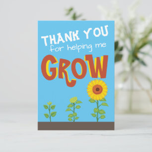 Funny Thank You Card for Teacher, Appreciation