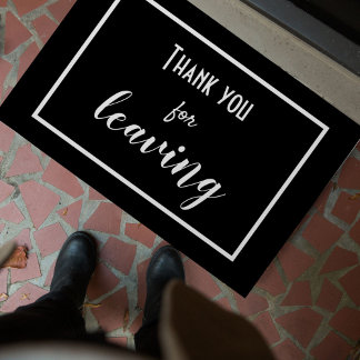 Funny "Thank You For Leaving" Introvert Antisocial Doormat
