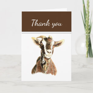 Funny Thank You Old Goat  Animal, Humour  Holiday Card