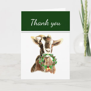 Funny Thank You Old Goat  Animal, Humour  Holiday Card