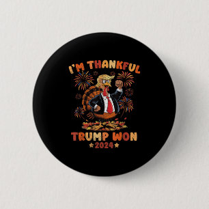 Funny Thanksgiving 2024 Election Winner Shirts Tru 6 Cm Round Badge
