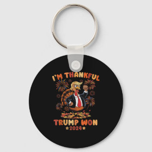 Funny Thanksgiving 2024 Election Winner Shirts Tru Key Ring