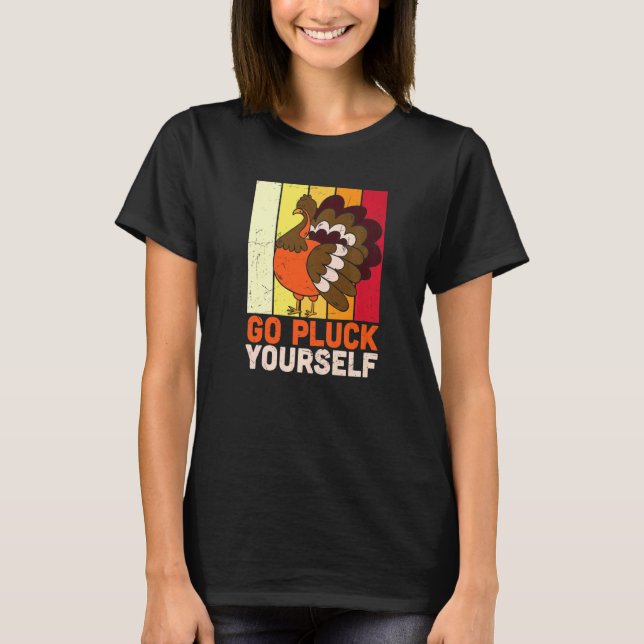 Funny Thanksgiving apparel grateful, thankful bles T-Shirt (Front)