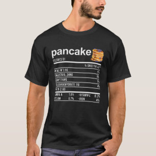 Funny Thanksgiving Apparel, Pancake Nutrition Fact T-Shirt