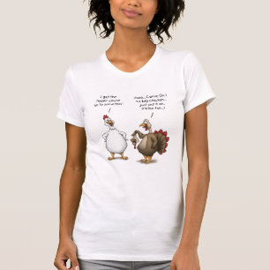 Funny Thanksgiving Big Chicken It’ll Be Fun Turkey T-Shirt