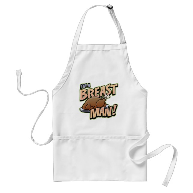 Funny Thanksgiving Breast Man apron (Front)