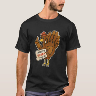 Funny Thanksgiving Day for Vegans Vegan Turkey Day T-Shirt
