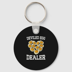 Funny Thanksgiving Deviled Egg Dealer You Know Why Key Ring