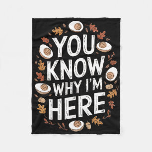 Funny Thanksgiving Deviled Egg Lovers You Know Why Fleece Blanket