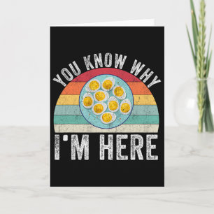 Funny Thanksgiving Deviled Eggs You Know Why I'm H Card