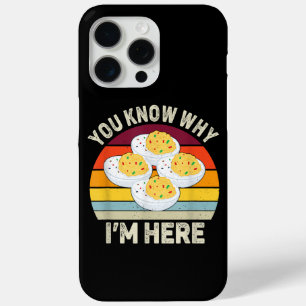 Funny Thanksgiving Deviled Eggs You Know Why I'm H iPhone 15 Pro Max Case