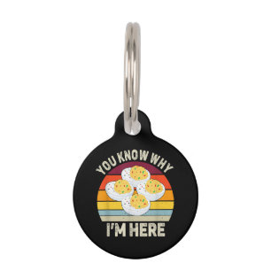Funny Thanksgiving Deviled Eggs You Know Why I'm H Pet Tag