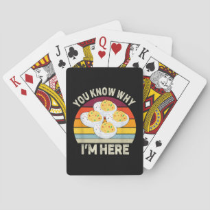 Funny Thanksgiving Deviled Eggs You Know Why I'm H Playing Cards