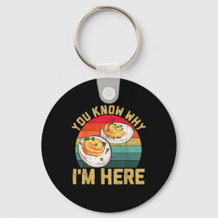 Funny Thanksgiving Deviled Eggs You Know Why Im He Key Ring