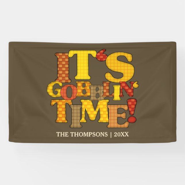 Funny Thanksgiving Dinner Banner (Horizontal)