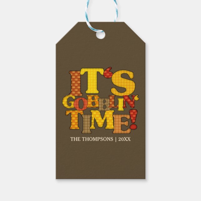 Funny Thanksgiving Dinner Gift Tags (Front)