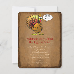 Funny Thanksgiving Dinner Invitation