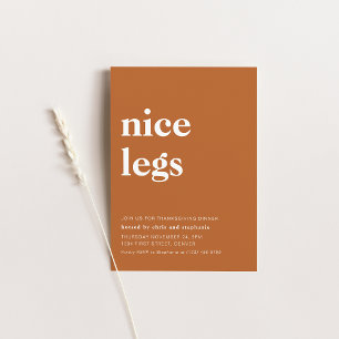 Funny Thanksgiving Dinner Party Invitation