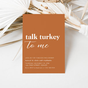 Funny Thanksgiving Dinner Party Invitation