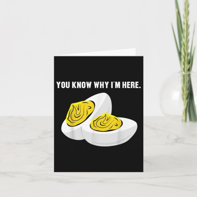 Funny Thanksgiving Dinner You Know Why Im Here Dev Card (Front)