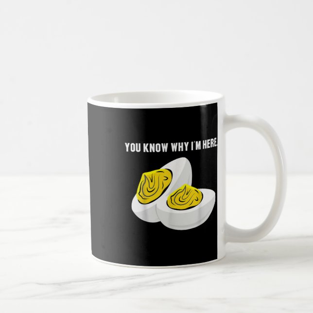 Funny Thanksgiving Dinner You Know Why Im Here Dev Coffee Mug (Right)