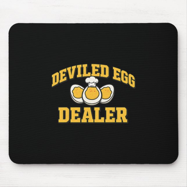 Funny Thanksgiving Fathers Day Retro Deviled Egg D Mouse Pad (Front)