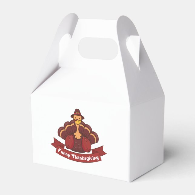 Funny Thanksgiving Favour Box (Front Side)
