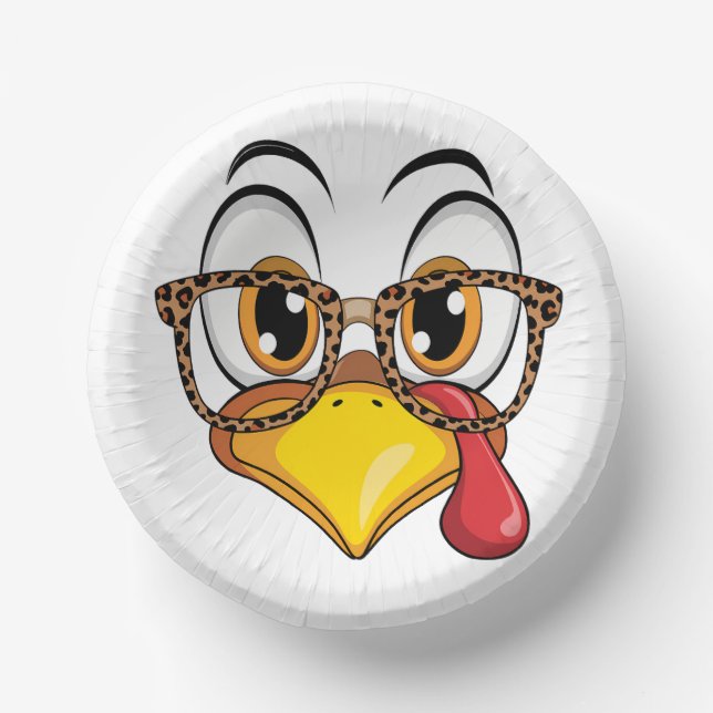 Funny Thanksgiving Flair Paper Plate (Front)