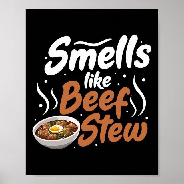 Funny Thanksgiving Food Fans Meme Beef Stew  Poster (Front)