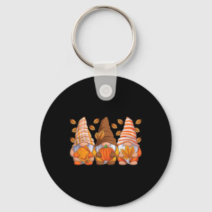 Funny Thanksgiving Gnomes Fall Season Gnomies Autu Key Ring