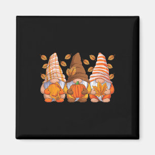 Funny Thanksgiving Gnomes Fall Season Gnomies Autu Magnet