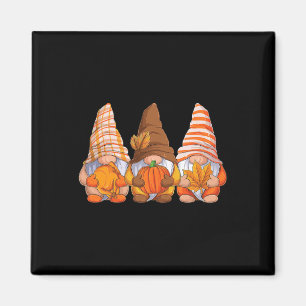 Funny Thanksgiving Gnomes Fall Season Gnomies Autu Magnet