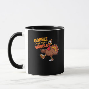 Funny Thanksgiving - Gobble Till You Wobble Classi Mug