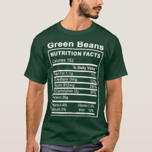 Funny Thanksgiving Green Beans Nutrition Facts Mat T-Shirt