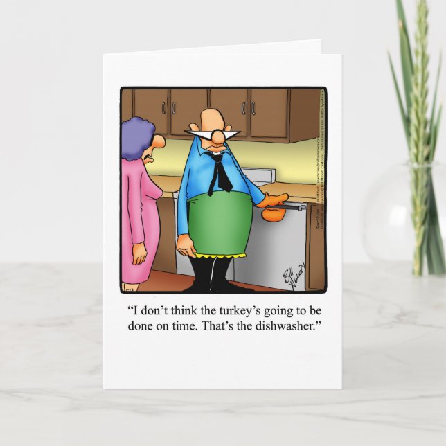 Funny Thanksgiving Greeting Card (Front)