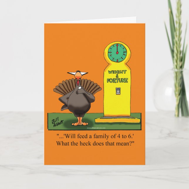 Funny Thanksgiving Greeting Card "Spectickles" (Front)