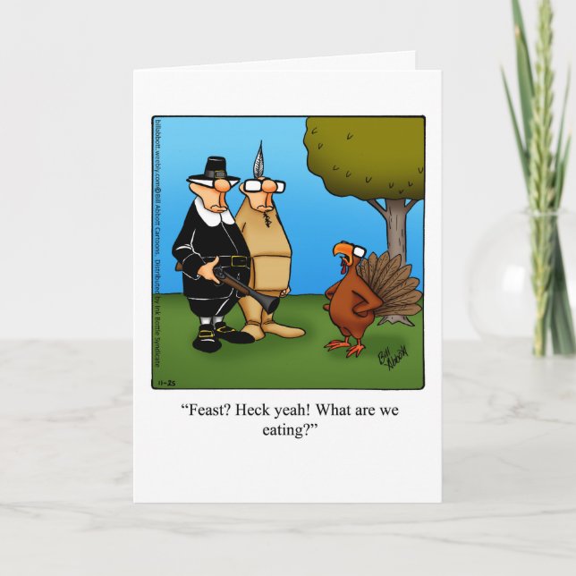 Funny Thanksgiving Greeting Card "Spectickles" (Front)